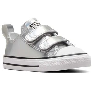 Converse Baby Metallic Silver Sneakers sz 5